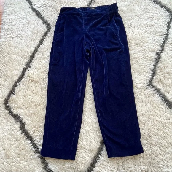 J.Crew Velvet Pull-On Pants – Navy – 4P - Picture 3 of 7